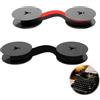 XINML 2 macchine da scrivere compatibili con Olivetti Lettera, nastro meccanico 8 metri di lunghezza 52 mm di diametro, nero rosso e nero, per macchina da scrivere meccanica Gr4 24 32 22 82 34 35