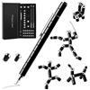 VINEST Penna Magnetica Nera Set, Fidget Pen Touch Screen Capacitiva NdFeB, Fidget Pen Antistress con Scatola di immagazzinaggio, Penna Multifunzione per Uomini Donne Bambini Adolescenti
