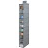 Minnhua Ripiani per Armadio Interno, Organizzatore Armadio con 10 Scomparti, Pieghevole Porta Borse da Armadi, Organizer Armadi da Appendere per Calze, Maglioni, Cappelli, Scarpe (Grigio)