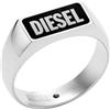 Diesel Anello da uomo in acciaio inox agata 32027833, 66, Acciaio inossidabile, Nessuna pietra preziosa