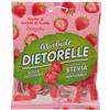 Dietorelle - Caramelle Morbide Vegan Fragola, Caramelline Morbide, Senza Zucchero, Senza Glutine, Con Dolcificante Naturale - 70 Gr (Confezione da 6)