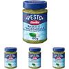 Barilla Pesto Basilico e "Mozzarella di Bufala Campana DOP", Senza Glutine, Consistenza Vellutata e Gusto Delicato, Sugo Pronto per Pasta, 190 g (Confezione da 4)