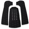 Dilwe Pad per tavola da Surf, Antiscivolo Traction Pad Tailpad Deck Grip, 3 Pezzi per Surfing e Skimboarding ( Nero )