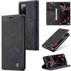 Sojlecyu Cover per Samsung Galaxy S20 FE Custodia, a Libro Portafoglio in Premium Pelle PU Porta Carte Flip Case Supporto Protezione Case Cover per Samsung Galaxy S20 FE, Nero