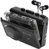 KLIM Lettore Cassette Audio e Registratore Cassette KLIM K9 - Portatile con Altoparlante Integrato, Microfono, Presa Cuffie, Alimentazione a Batterie AA (Incluse) o AC, Cuffie Incluse