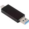Cablecc USB 3.0 5Gbps e Type-C a 2-in-1 TF T-Flash Card & SD Card Reader Writer per fotocamera, laptop, tablet e telefono seriale Mate
