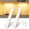 Ylatoial Luce Armadio LED con Sensore di Movimento, 4 Modalità Luce Sottopensile Cucina, USB Lampada LED Ricaricabile, Senza Fili Luci Notturna per Armadio Cucina Scale Corridoio Garage