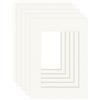 DEHA Design passepartout (set di 5) 13x18 cm per immagini 9x13 cm, avorio