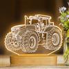 Attivolife Truck Illusions Lampada da notte trattore, luce ologramma, luce calda, porta USB, scrivania per camera da letto, regalo creativo per bambini, ragazzi e uomini