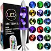 AONESY Lavalampe, lampade laviche per la gestione dello stress e relax, lampada retrò per la casa, 17 lampade laviche che cambiano colore con telecomando, per adulti e bambini, 40 cm, colore bianco