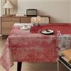 Kiatuniya Tovaglia Lavabile Rettangolare 140x240 cm Rosso Arte Moderna Pittura Tovaglie Decorazione da Tovaglia Elegante Copritavolo Estetica Antimacchia per Feste Autunnali Matrimoni Vacanze Compleanno