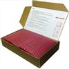 Ubswax Set di 10 candele di cera d'api da 20 x 12 cm, candele naturali fai da te per bambini, ecologiche per la casa e la scuola (rosso scuro)