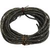GDO Gioie d'Oriente Cordone Strass 6 mm × 10 m - Tubo in Silicone Flessibile con Strass Incastonati - Per Manici Borse, Bordature, Bijoux e Accessori Moda Fai da Te (Ematite)