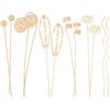 FortuneGlobe Diffusore di profumo per ambienti Reed, 12 pezzi, bastoncini in rattan per profumo per ambienti con bacchette, per casa e ufficio, spa (10 pollici colore primario)