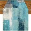 Jayusaror Runner Tavola Moderno Turchese Runner da Tavolo Decorazione Primaverile Retrò Boho 33 x 183 cm Centro Tavola Moderno Decorazione Centrotavola Invernale Autunnale da Interno