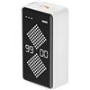 QUMOX F8 Timer a Clessidra Digitale - Timer Ribaltabile con Display LED, Conto alla Rovescia e Cronometro, Silenzioso, Magnetico, Ricaricabile, per Studio, Cucina e Lavoro (1-99 Minuti) Bianco