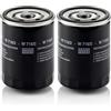 Mann Filter MANN-FILTER W 718/2 Filtro dell'olio - per Autovetture + veicoli commeriali (Confezione da 2)