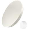 Yifort Copertura per tubo di ventilazione in PVC, tappo terminale da 150 mm (OD 160 mm), rivestimento terminale resistente ai raggi UV, montaggio rapido, per fognatura e ventilazione
