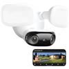 Reolink 4K Telecamera WiFi Esterno 180°, WiFi 6 Dual-Band 2,4/5GHz, Videocamera Sorveglianza con Doppio Obiettivo, AI Video Search Locale, Rilevamento AI, Compatibile con Alexa, Elite Floodlight WiFi