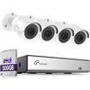 Loocam 8CH 1080P Sistema Di Telecamere CCTV Con Rilevamento AI Di Persone E Veicoli, DVR 5MP H.265+ Con SSD Da 500G E 4 Telecamere Di Sicurezza 2MP Per Interno Ed Esterno, Visione Notturna