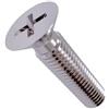Keple M4x25 Viti a testa svasata, bulloni Phillips, fissaggio a testa piatta con incasso a croce, completamente filettato 4mm Vite zincata adatta per metallo, costruzione, installazione (Confezione da 50)