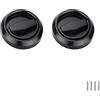 SYDARSYN 2 pezzi maniglie per porta scorrevole da incasso tonda maniglia per porta dell'armadio manopole per cassetti anello in acciaio inossidabile Tirare per cassetti armadietto 38mm