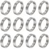 QUARKZMAN 12pz Distanziatore in Acciaio Inossidabile 12mm Foro x 15mm OD x 4mm Lunghezza Boccola per Vite Finitura Semplice Distanziatore Metallo Rotondo per Viti Bulloni e Barre M12