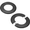 M METERXITY 2-Pack Flangia Divisoria Da Parete Coperture Idrauliche Nero