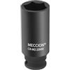 Meccion Chiave a Bussola ad Impatto 20mm con Attacco da 3/8, Cr-Mo Profonda Bussola Esagonale, Lunghezza 63 mm