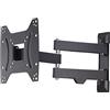 Hama Supporto da parete per TV, orientabile, inclinabile, allungabile (supporto da parete TV 19-48, VESA 75 x 75 fino a 200 x 200, fino a 20 kg, 3 giunti, con tasselli Fischer e istruzioni di