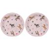 Folat 27503 Decorazione di Compleanno a Cavallo Rosa - Piatti - Happy Horses - 23 cm - 8 Pezzi - Stoviglie per Feste a Tema Cavallo (Confezione da 2)