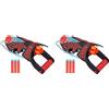 Spider-Man Hasbro Marvel Across The Spider-Verse, Miles Morales, Blaster Tri-Shot, Giocattolo Nerf, 3 dardi, per Bambini e Bambine dai 5 Anni in su (Confezione da 2)