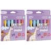 APLI Kids 18881 - Colore Sticks colori pastello - Tempere solide per bambini, 6 u. (Confezione da 2)