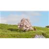 NOCH® Albero di ciliegio naturale 6 cm per scartamenti H0, TT, N, Z ideale per diorami e modellismo militare