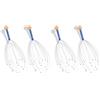 PARENCE.- Set di 4 massaggiatori per testa e cuoio capelluto - Strumento per massaggio rilassante per testa, collo e capelli - Ragno antistress con punte - Colore casuale