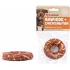Flamingo snack per cani - bastoncini per cani - R'Hide anello con pollo e merluzzo - 45 g - Ø 7 cm - senza glutine - senza cereali - senza zuccheri aggiunti