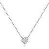 Cosie Lily Collana Donna Regalo Natale Donna Argento Sterling 925 in Oro Rosa/14K Placcato/Bianco，Collana cuore con Ciondolo di Diamanti Regali Fortunati per Mamma Moglie Fidanzata