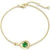 FANCIME Bracciale in Argento Sterling 925 Placcato Oro Giallo Infinity, Pietre di Nascita, Braccialetti per Donne, Gioielli Eleganti, Regalo di Compleanno per Mamma, Moglie, Donna, Lunghezza Catenina