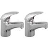 Kippen 5181X - Rubinetto Miscelatore per Lavabo Serie Giove (Confezione da 2)