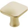 GTV - Pomello PIAZZA in ottone 30 x 30 mm, pomelli per mobili con viti, pomelli per armadi, cucina, cassetti, maniglie per mobili, conchiglia: zincato, dipinto (Confezione da 5)