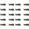 cyclingcolors 10x reggipiano cremagliera acciaio argento perni supporto mensole staffe acciaio tasselli scaffale (Confezione da 2)