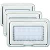 Ixtrima Placca con coperchio e Supporto da esterno Ip55 4 posti (idrobox) compatibile con Bticino Living Light, supporto stagno 4P COLORE Grigio (Confezione da 3)