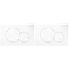 GEBERIT serie 115.770.11.5 Placca bianca per cassetta incasso Sigma 01 (Confezione da 2)