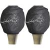 Windhager Copertura decorativa invernale in vello PROTECT XL, protezione dal gelo, pile da giardino, Motivo uccello, 1,1 x 1,1 m, antracite, 07398 (Confezione da 2)