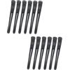 KGDUYC 12 Pezzi Fermagli - per Capelli Pinze per Capelli Professionali per lo Styling Della Sezione Fermagli per Donne Ragazze Parrucchiere Styling(Nero)