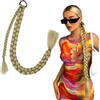 KGDUYC 1 Pcs estensione a treccia coda di cavallo lunga 66cm. Bionda naturale, sintetica. Ideale accessorio per capelli da donna. Colore: oro.