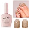Imtiti Gold UV Smalto per Unghie, 10 ml Gel UV Smalto per Unghie Soak Off Led Smalto in Gel per Unghie Autunno Inverno DIY Arte delle Unghie Kit per Manicure Salone