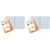 Favorit 100735231 - Portalistino Personalizzabile 70 Buste, 22 x 30 cm, Trasparente (Confezione da 2)