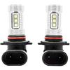 Riloer Lampadine LED per auto, 2PCS 80W HB4 9006 Lampadine fendinebbia/fendinebbia per veicoli, camion, furgoni, SUV, ATV con 15 LED, luce bianca super luminosa