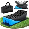 MEISHILE Accessori Camper, Cunei livellatori, 2 Pezzi Cunei per Camper, Rampe Sollevamento Auto, Rampe per Auto, Rampa Sollevamento Auto, Fino a 5000 Kg，per Garage Officina Auto Camion (blue)